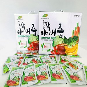 양배추 당근 브로콜리 사과 바나나 야채즙 다이어트 종합야채즙 30포50포, 100ml, 50개