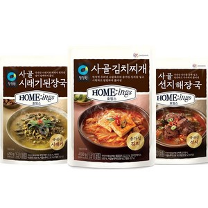 청정원 김치찌개5개+시래기된장국5개+선지해장국5개 총15개, 5개