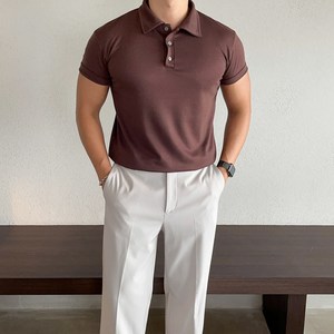 데일트 센트 남자 머슬핏 반팔 카라티