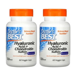 닥터스베스트 2개X 히알루론산 황산콘드로이틴 100mg 60베지캡슐, DRB00146-2, 2개, 60개