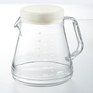 아케보노 커피 서버 스트롱 화이트, 750ml, 1개, 뚜껑 + 커피서버