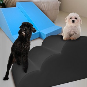 올폼 펫스탭 강아지 슬개골보호 계단 슬라이드 사다리형 (고탄성스펀지), 1.슬라이드형 M (일반형스펀지)