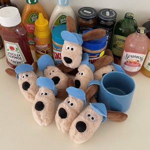 루스플로스 그로밋 얼굴 키링 가방참, 그로밋그립톡, 1개