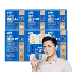 GNM 알티지오메가3 DHA / rTG 비타민D 비타민E 식물성캡슐, 30정, 6개