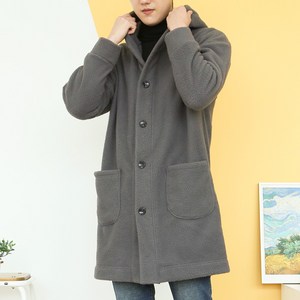 블루포스 디건트 롱 후드 가디건 오버핏 플리스 아우터