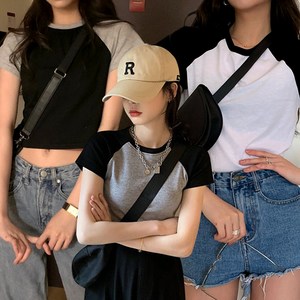 주디앤 여성 베이직 나그랑 크롭 반팔 티셔츠 3P