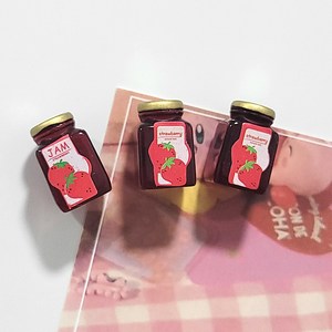 포레로 딸기잼 소스 귀여운 자석 냉장고 이쁜 마그넷 4p 1세트, 딸기잼 4P