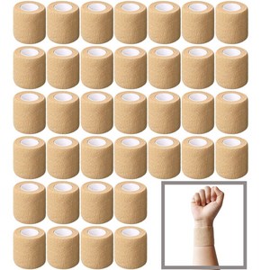 자가점착 접착 붕대 압박붕대 탄력 압박용밴드 베이지5cm, 1개, 36개