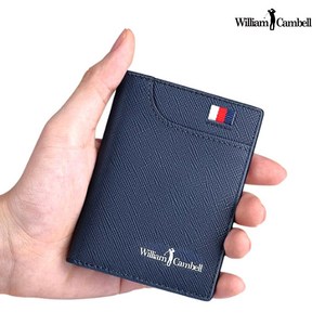 WilliamCambell 윌리엄캠벨 남성 카드지갑 명함 여성 남자 학생 미니 가죽 명함 반지갑 W193