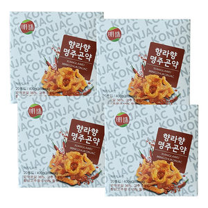 밍쮸 향라 곤약 간식 과자 마라쫀드기, 4박스, 400g
