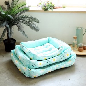 방구석상인 강아지방석 여름 쿨방석, 쿨방석-민트, 1개