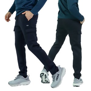 고급 두툼한 쿠션 카고 스판 트레이닝 추리닝 바지