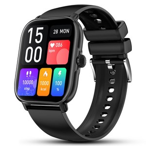 [한정특가]Wapik 와피크 블루투스 통화 스마트워치 X3 1.91인치 고화질 초등학생, 블랙