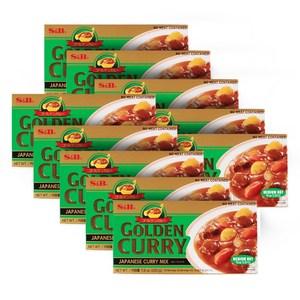 (3종 묶음모음) 에스앤비(S&B) 골든카레 (순한맛 중간매운맛 매운맛) 220g, 10개