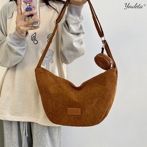 유레타 패션 골덴 데일리 만두 숄더백 10023