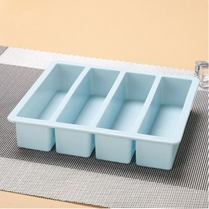 실리콘 홈 베이킹 빵틀 브라우니 몰드 파운드 양갱 틀, 1개, 블루