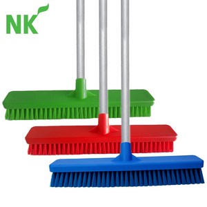 NK 바닥솔 (대 일자형 봉포함) / 욕실 화장실 바닥 타일 틈새 청소 식품공장 업소용 HACCP, 파랑, 150cm