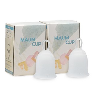 마음컵 생리컵 100% 의료용 실리콘 25ml + 기프트콘 카드, 2box