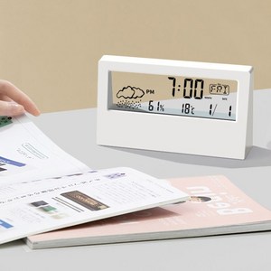 캉스앤코 스마트 온습도계, 1개, 화이트_투명패널