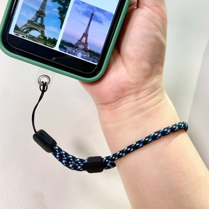 무아누 유럽여행필수품 핸드폰 소매치기방지스트랩, 2개, 블루블랙