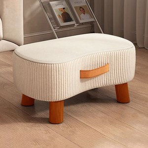 루이벤 스위트 피넛 로우 스툴 의자 6color / 감성 인테리어 집꾸미기 쿠션 의자, 오렌지, 1개