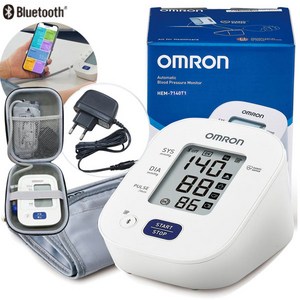오므론 혈압측정기(블루투스 기능)+ 전용 아답타+하드 케이스, 1개, HEM-7140T1