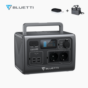 BLUETTI 블루에티 EB55 700W/537Wh 파워뱅크 휴대용 대용량 보조배터리 올인원 인산철 차박 캠핑 낚시 야외작업용, 1개