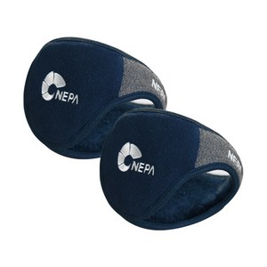 네파 Safety 듀오 방한 귀마개, 네이비&그레이 혼합, 2개