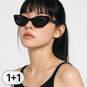 바닐라마카롱 캣츠아이 뿔테 선글라스 자외선 블루라이트 차단 안경 커트코베인 가벼운 긱시크 프레임 남녀공용 데일리 패션 소품 + 하드케이스 포함
