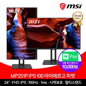 MSI MP251P IPS 100 아이에르고 피벗 무결점 모니터