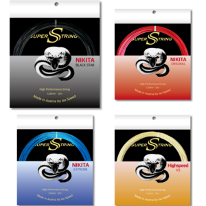 1+1 오스트리아 슈퍼스트링 12m 프리미엄 테니스 스트링/ 블랙스타(원형), 1개, 블랙스타1.25