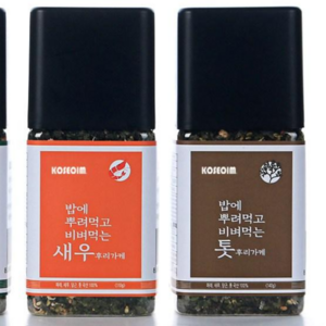 [고서임] 밥에 뿌려먹고 비벼먹는 해초 후리가케 3종 (톳/ 새우 / 파래) 골라주세요, 1세트