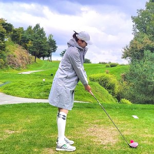 3차 완판 KINAS 골프 여성용 골프우비 비옷 우의, 100, 그레이