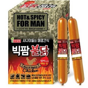 롯데햄 빅팜 불닭 간식 소시지, 1.2kg, 1개