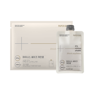 페이퍼백 마이너스 쉐이크 까만콩, 7개입, 1개