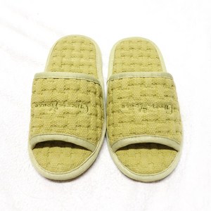 Domestic raw materials, domestic production, waffle living room shoes, dimple living room shoes, absorbent living room shoes, dust-free living room shoes, single cushion, washable, interfloor noise prevention, 260mm, unisex, waffle green, 1 piece