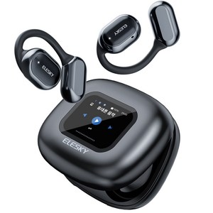 ELESKY 엘스키 최신 블루투스 5.4 오픈형 귀걸이 무선 블루투스 이어폰, C01 Pro (스마트 기능 디스플레이)