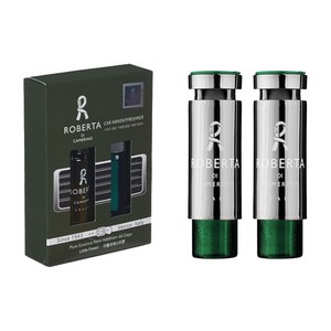 자동차 방향제 실내 향기 효과 (롱 클립 포함) 에어컨 송풍구 설치, 2개, 초록색-리틀포레스트향