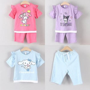 산리오상하 슈프릴 반팔 반바지 상하세트 시나모롤 쿠로미 마이멜로디옷 어린이날선물