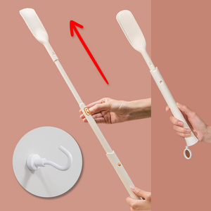 길이조절 긴 구두주걱 신발 롱 구둣주걱 자석 슈혼 헤라 41-70cm, 본드형 후크, 1개