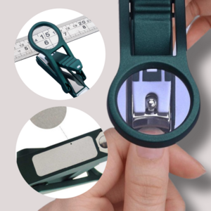 루밍즈 스테인리스 고급 돋보기 손톱깎이, 1개, 그린