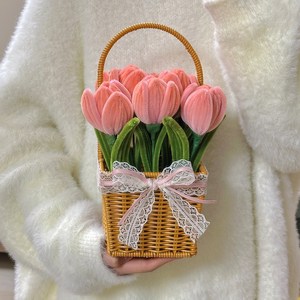 모루 꽃만들기 꽃다발 DIY 철사 공예 키트 시들지않는꽃 졸업식 선물, 추가상품3, 포장주름천(1m)