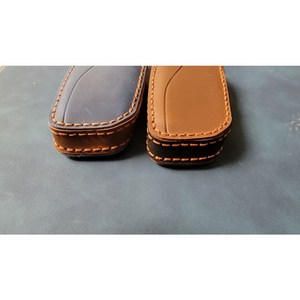 로이스인 bmw 소가죽 메탈 키케이스, 소가죽 B타입, 구름하늘색