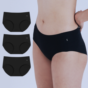 HNF 엉끌 삼각 무봉제 심리스 팬티 3장 세트