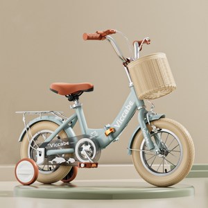 95% 설치 자전거 3-8세 접이식어린이자전거 14/16인치네발자전거 키에 알맞는95-120CM, 1개, 46.67cm, 14인치 그레이