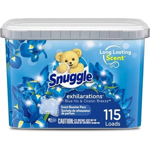 Snuggle 스너글 블루 아이리스 캡슐 센트 부스터 섬유유연제 115개입 81.1oz(2.3kg), 2.3kg, 1개