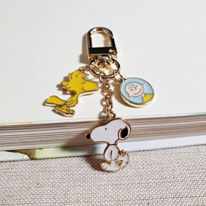 스누피 찰리 캐릭터 메탈 키링 에어팟 버즈 키홀더 가방고리, 흡혈 찰리, 1개