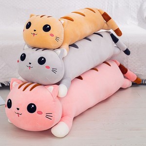 디브올 고양이인형 쿠션 바디필로우, 그레이