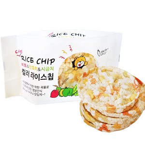 건강한현미로 만든 컬러라이스칩 국내산 단호박 시금치 비트가 들어있어요, 현미, 20g, 1개