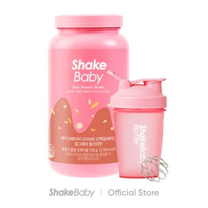 쉐이크베이비 단백질 다이어트 식사대용쉐이크 1입+보틀세트, 쉐이크베이비 밀크티 1개(750g)+핑크보틀1개, 1개